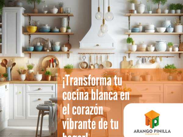 ¡Transforma tu cocina blanca en el corazón vibrante de tu hogar!